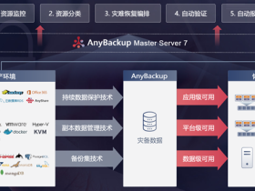 AnyBackup Master Server 7，企业级灾备运营管理平台