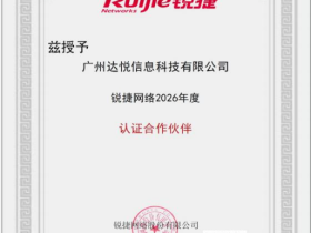 锐捷网络 年度认证合作伙伴
